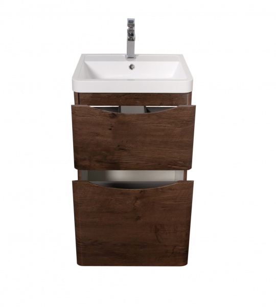 Тумба підлогова Aqua Rodos Vista каштан з умивальником Ваr 50 см