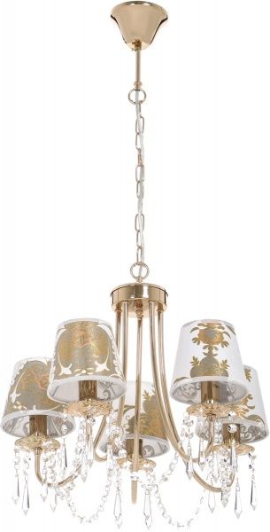Люстра Arte Lamp A5008LM-5GO 5x40 Вт E14 бело-золотистый 5008 