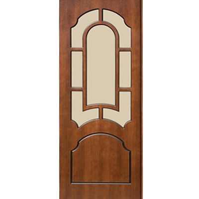 Двері полотно Пріма 80 см горіх під скло