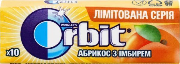 Жевательная резинка Orbit Абрикос с имбирем 