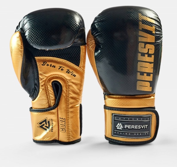 Боксерские перчатки Peresvit 501271-121 р. 16 Core Boxing Gloves черный с желтым