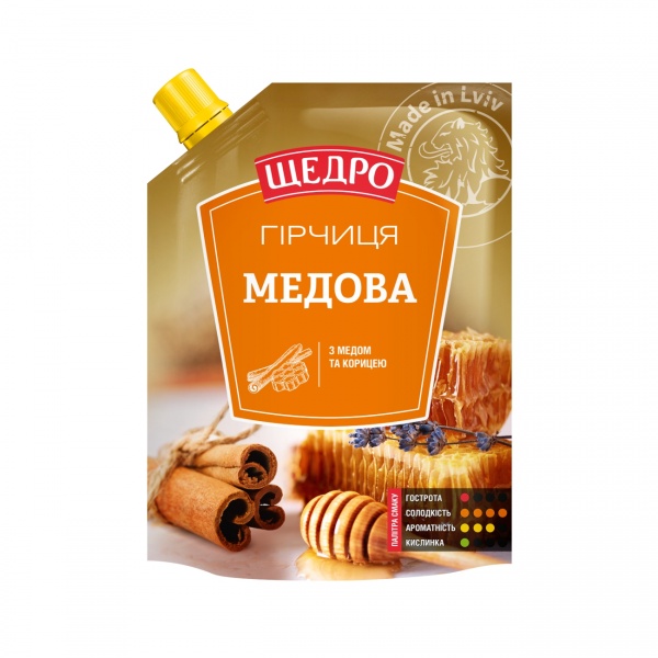 Горчица ЩЕДРО Медовая 120 г