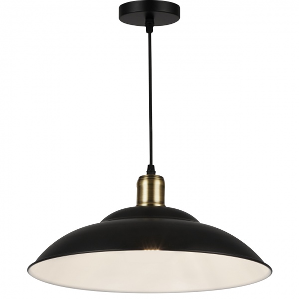 Світильник підвісний Hopfen Loft Cap 1x40 Вт E27 чорний 