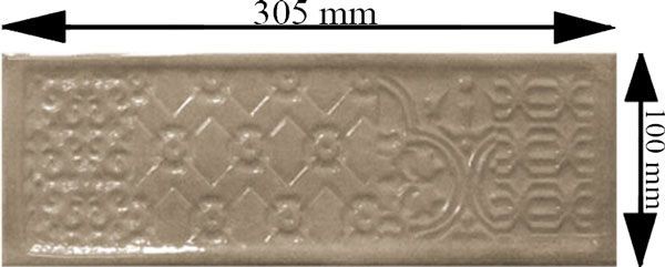 Плитка Cifre Тітан візон декор 10x30,5 
