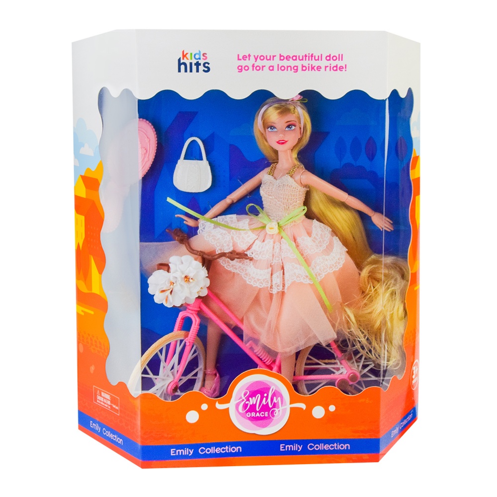 Кукла Kids Hits Emily Romantic с велосипедом KH23/022