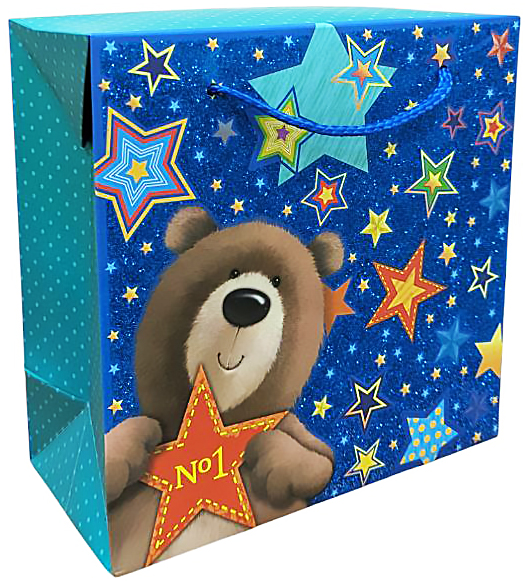 Пакет подарочный бокс 27x27x10 см EBXL Happycom International