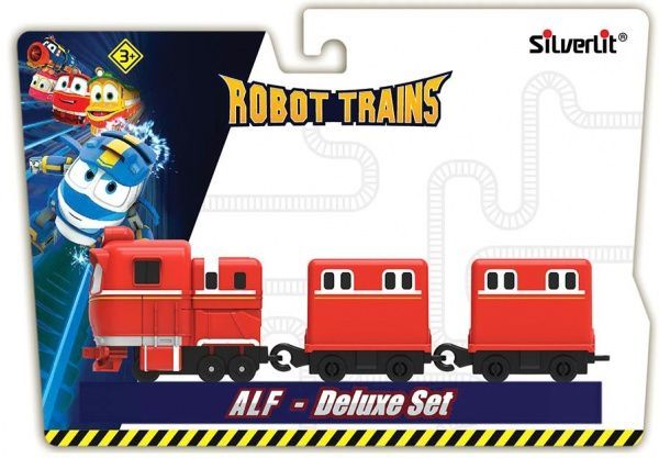 Паровозик Silverlit Robot trains Альф с двома вагонами 80180