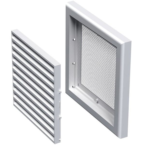 Решітка Вентс МВ 100с пластик білий 