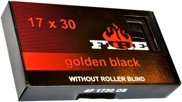 Решетка каминная  4FIRE 17х30 антик золото