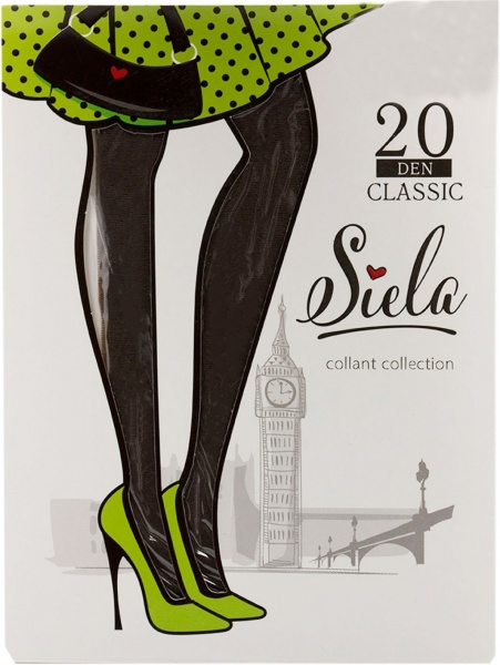 Колготки SIELA CLASSIC 20 den tabaco р. 3 коричневый 