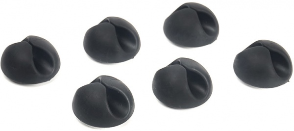 Тримач для кабелю 6 шт. CA910441 чорний PowerPlant чорний