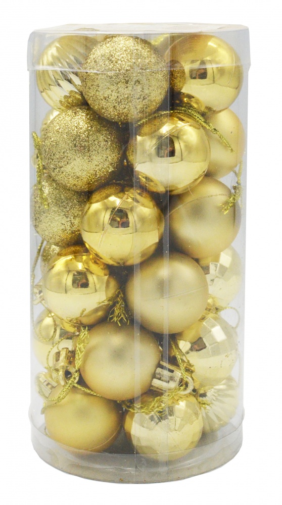 Набір ялинкових куль SY1688-2203 d 30 мм 30 шт./уп.