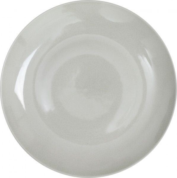 Тарілка обідня Crackle 27 см platinum grey Farn