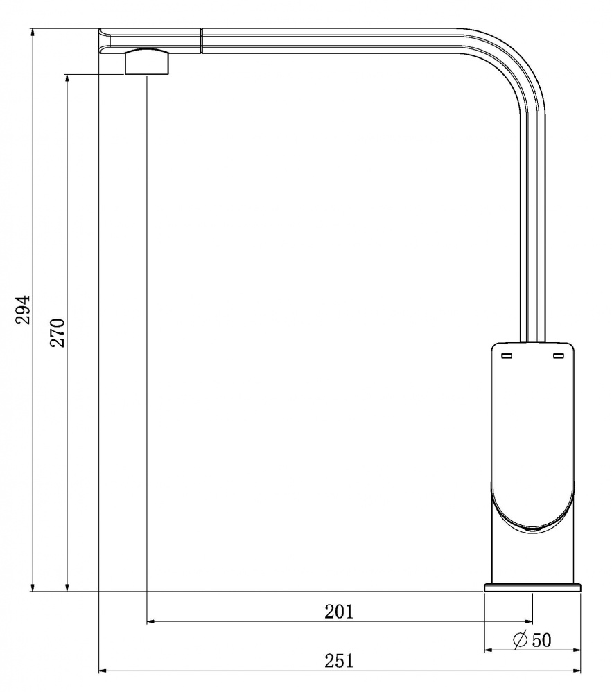 Змішувач для кухні Aqua Rodos 18005 OPUS