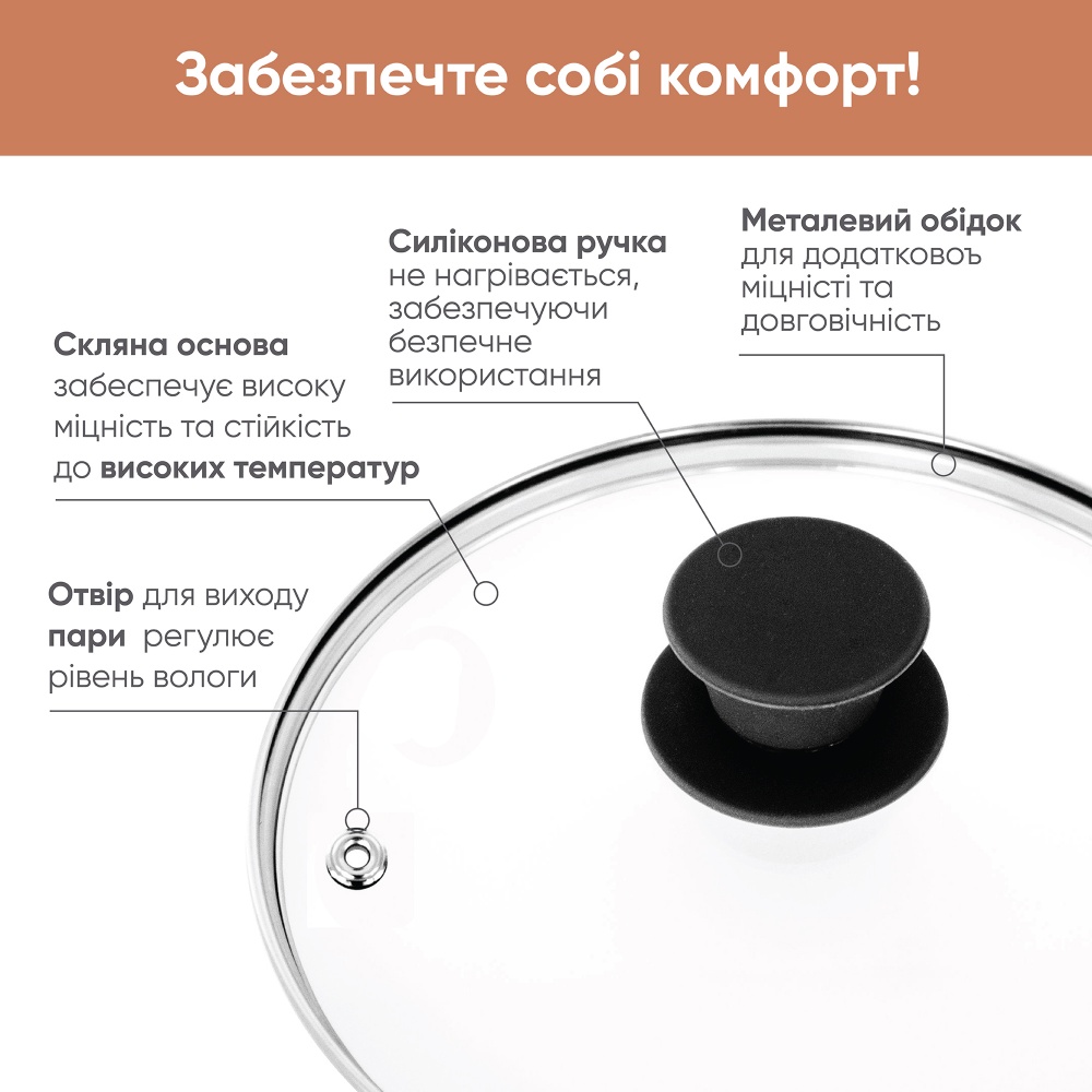 Сковорода с крышкой Krauff Hamburg 24 см 25-45-156