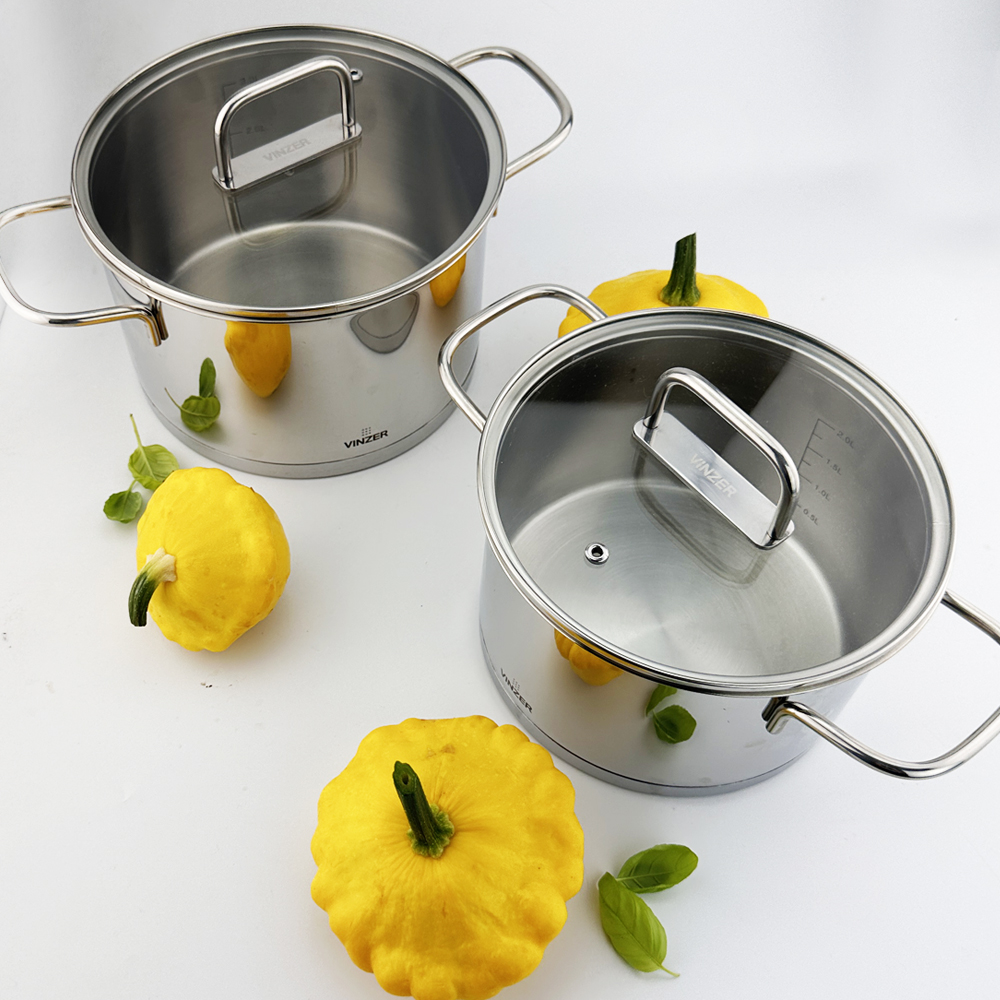 Кастрюля с крышкой Vinzer Glossy Line 2,7 л 50043