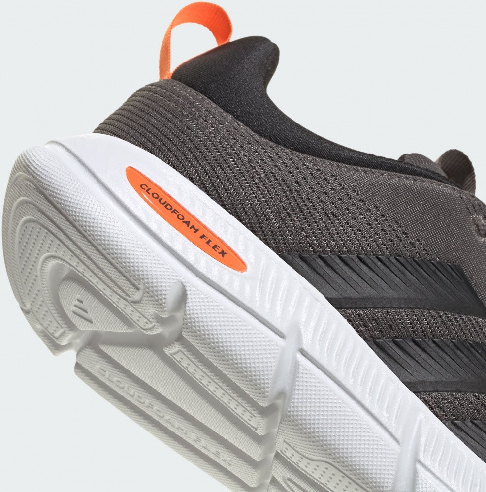 Кроссовки мужские Adidas CLOUDFOAM FLEX - ELASTIC LACES CHACOA/CBLACK/PUOR KK3486 р.45 1/3 хаки