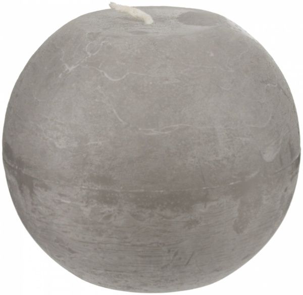 Свічка Куля сіра 10 см Candy Light