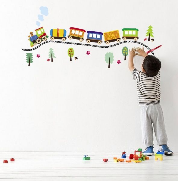 Декоративна наліпка Design stickers Паротяг 29.7x42 см