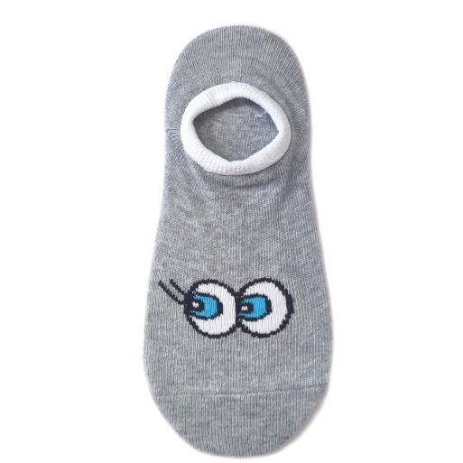 Следы унисекс Molly Глазки р.20–22 серый меланж 