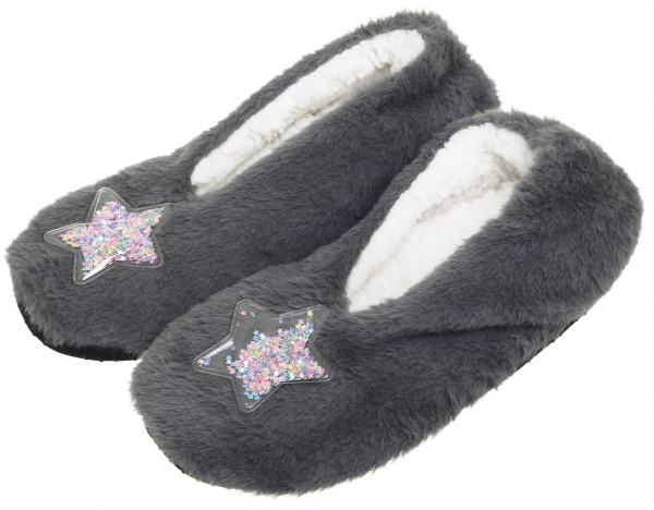 Обувь домашняя La Nuit звезды-блестки р.38/40 серый 