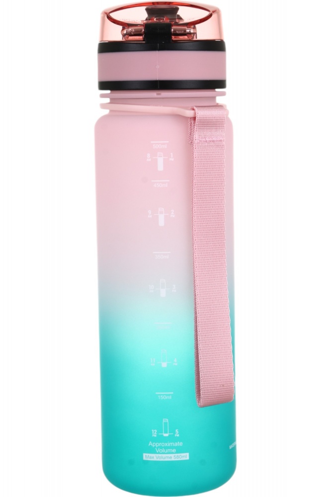 Пляшка для води Flamberg Premium Fusion 500 мл рожевий із блакитним