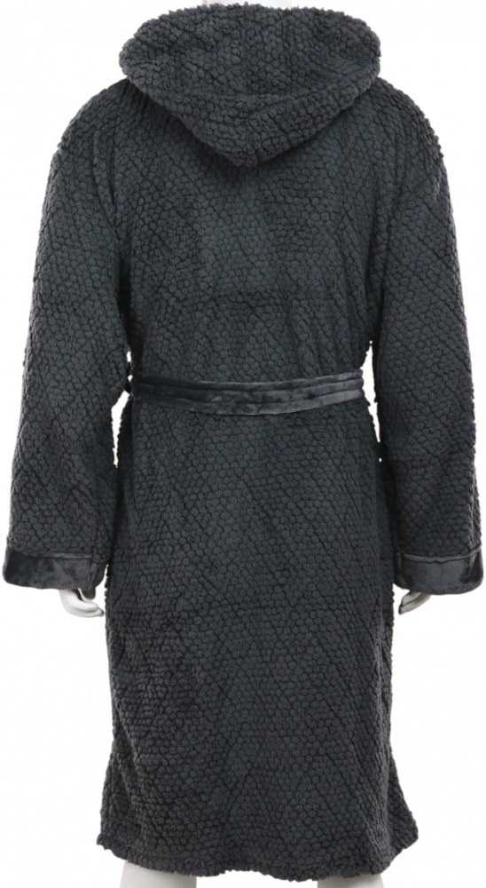 Набор La Nuit халат мужской с капюшоном и носками Bern р. 2XL серый