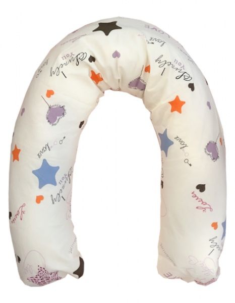 Подушка для беременных Мамин Дом Кокон Звездочки белый 2060 