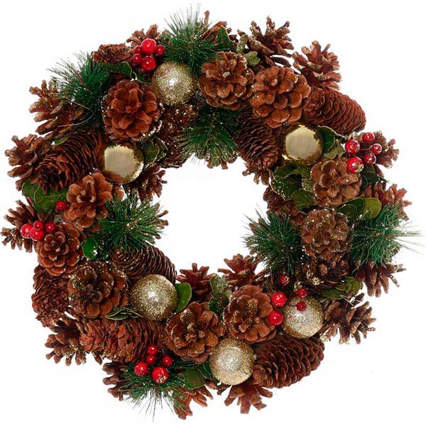 Вінок різдвяний E5153035A-7G 34 см