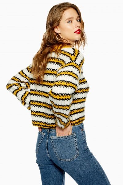 Джемпер TopShop KNITWEAR 23S12P-MUS р. 8 желтый