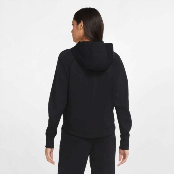 Джемпер Nike W NSW TCH FLC WR HOODIE FZ CW4298-010 р. XL черный