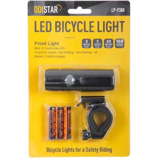 Фонарь велосипедный LP Electro LP-9388 черный 