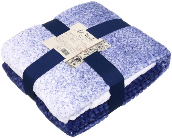 Плед Flannel Plush 160x200 см синий La Nuit 