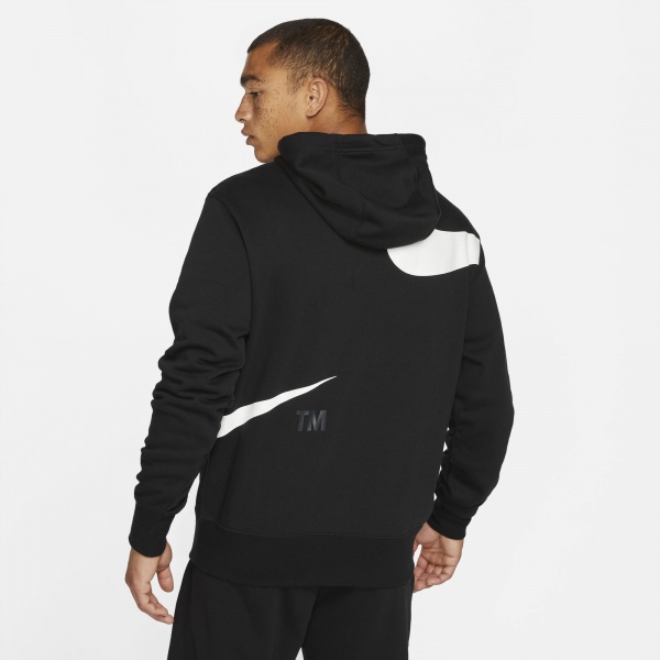 Джемпер Nike M NSW SWOOSH PO SBB HOODIE DD6011-010 р. 2XL черный