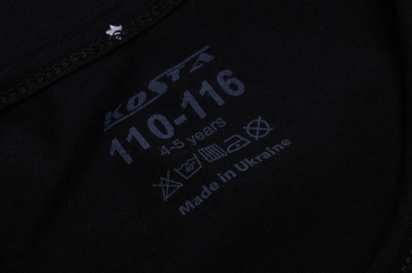 Майка детская для девочек KOSTA 1777-2 р.122–128 черный 