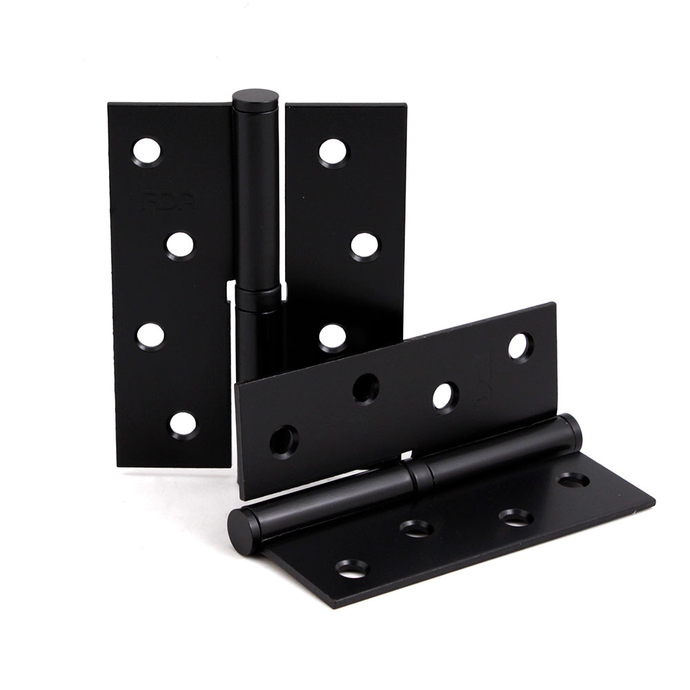 Петля RDA 64653 врізна 100x31x2,5 мм матовий чорний ліва 2 шт.