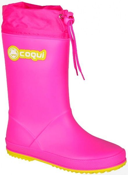 Сапоги Coqui 8509 Fuchsia/Citrus 8509 Fuchsia/Citrus р. 32 розово-желтый