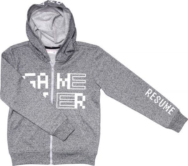 Свитшот LINCOLN&SHARKS р.134 серый с белым