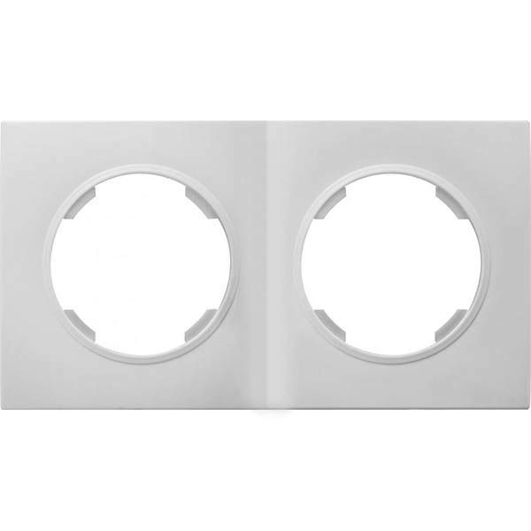 Рамка двомісна HausMark Bela універсальна білий SNG-FRP.RD20G2-WH