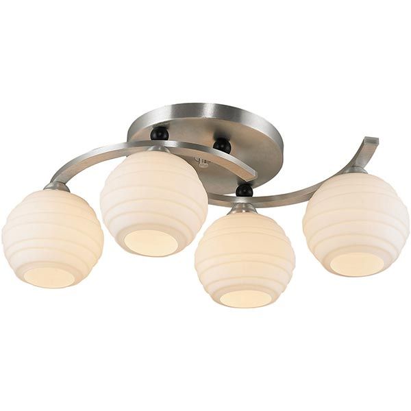 Люстра Altalusse INL-9296C-04 алюминий/белый