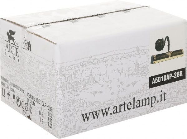 Подсветка для картин Arte Lamp Picture Lights 40 Вт коричневый A5010AP-2BR 
