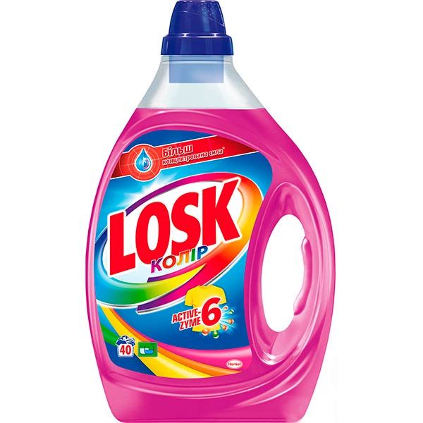 Гель для машинной и ручной стирки Losk Color 2 л