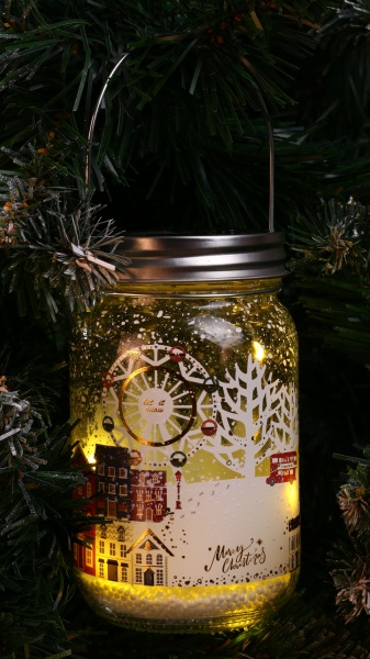 Декоративний виріб Пляшка з підсвічуванням AC6007390 14 см 