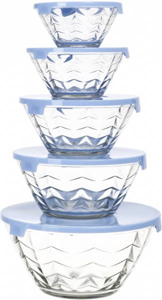 Набор салатников с крышкой 5 шт.в ассортименте Red Cherry