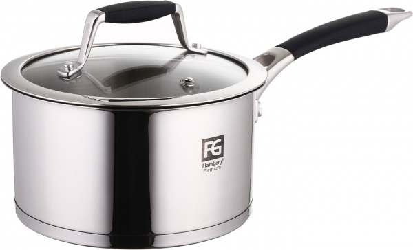 Набор посуды Houston 10 предметов со стеклянными крышками Flamberg Premium