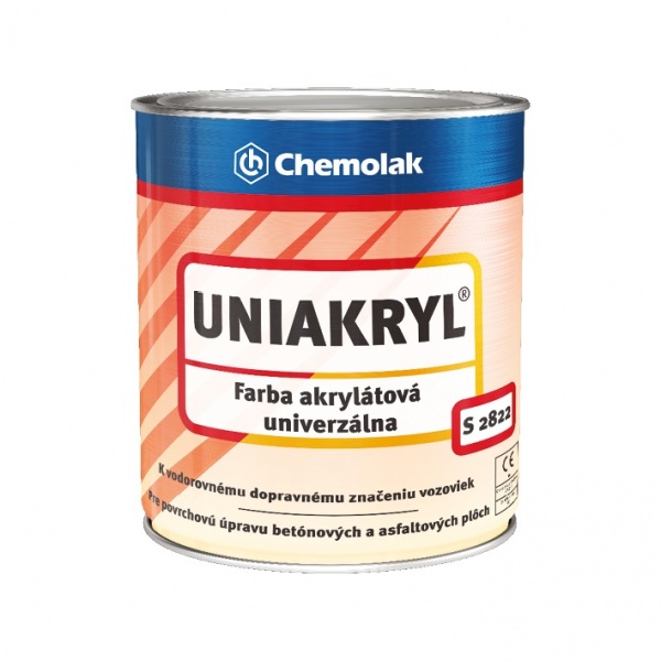 Фарба Chemolak UNIAKRYL для розмітки доріг сірий мат 5кг