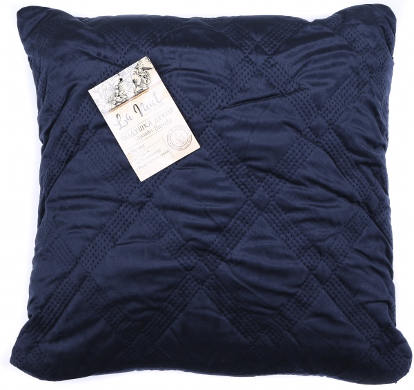 Подушка декоративная Barreta 45x45 см темно-синий La Nuit 