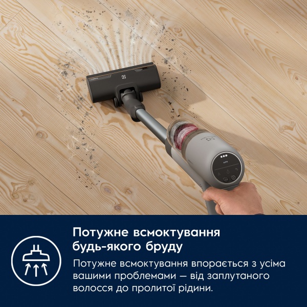 Пылесос аккумуляторный Electrolux EP71AB14UG grey 