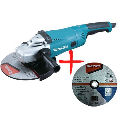 Шліфмашина кутова Makita GA9020SF + диск A-85335