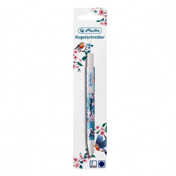 Ручка Herlitz Ladylike Birds синя 50021697 